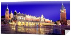 Panoramiczny widok na Kraków Stare Miasto Main Square, Polska