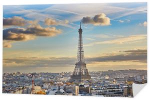 Panoramiczny widok z lotu ptaka na Paryż, Francja