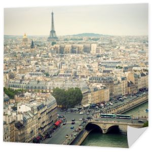 Paryż panoramę miasta z wieży Eiffla