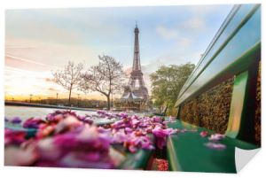 Wieża Eiffla w czasie wiosny w Paryż, Francja