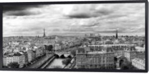 Paryż przez NotreDame-krajobraz "czarno-biały "