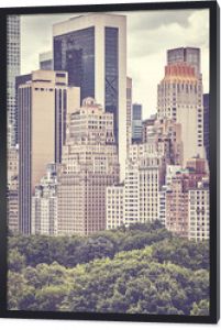 Manhattan Upper East Side, kolorowy obraz, Nowy Jork, USA.