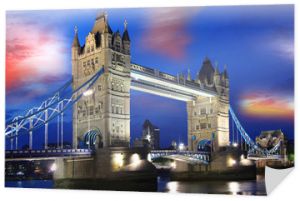 Słynny most Tower Bridge, Londyn, Wielka Brytania