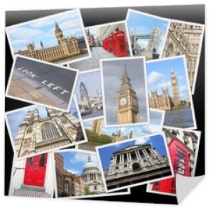 Londyn, Wielka Brytania - kolaż podróży travel