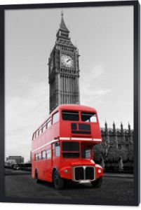Londyński autobus dla Big Ben