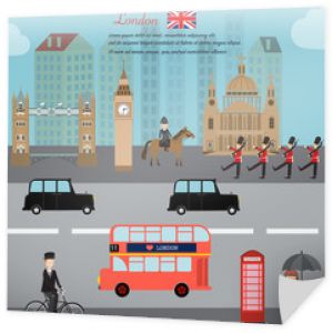 Londyn stolica Anglii Wielkiej Brytanii wektor illustratio
