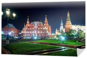 Plac Maneżowy nocą w moscow, Federacja Rosyjska