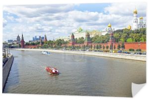 Moskwa. nabrzeże rzeki Moskwy i zespół architektoniczny Moskwy