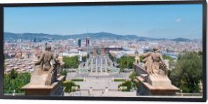 Panorama Placu espanya rzeźby