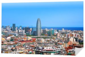 Panorama z barcelona, Hiszpania