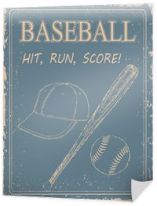 Vintage plakat baseball Vintage