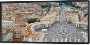 Piękna panorama Watykanu, Włochy