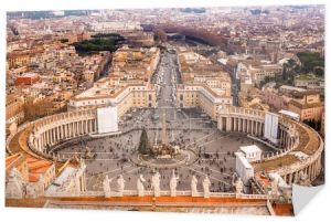 Panorama Watykanu i Rzymu