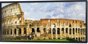 Panorama z wielkim Colosseo, Rome