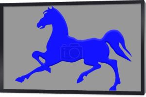 koń niebieski