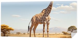 Giraffe (Giraffa camelopardalis) is an African even-toed ungulate mammal. Generative Ai