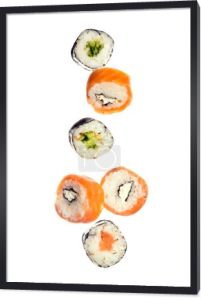 spadające sushi
