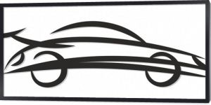 Logo szybkiego samochodu.