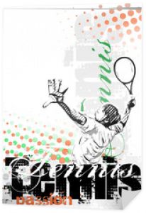 tenis wektor plakat tło
