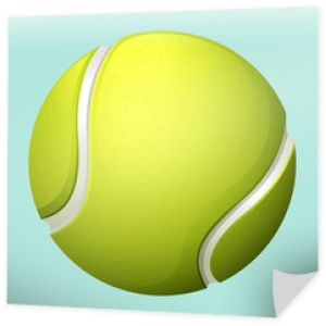 Piłka tenisowa na zielono