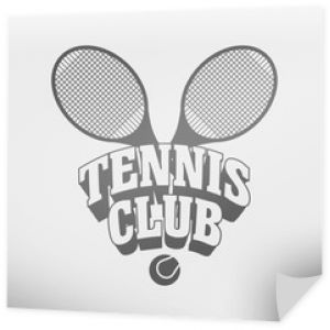 Klub tenisowy rocznika odznaka, symbol lub szablon projektu logo.