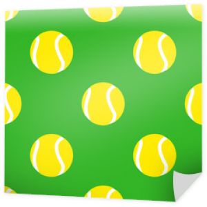 Płaska ikona wzór z piłką tenisową   1