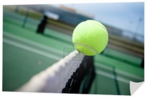 piłki tenisowe wycinek w sieci
