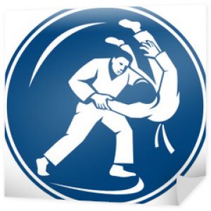 Ikona koła rzucanego przez walczących w Judo