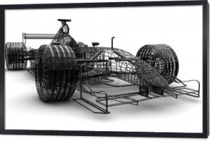 model szkieletowy bolidu Formuły 1