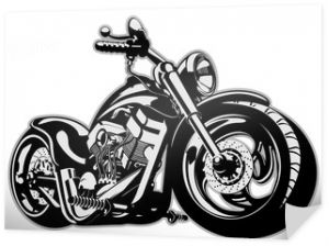 Wektor kreskówka motocykl