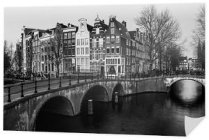Kanały i mosty w Amsterdamie, Holandii