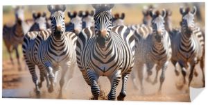 zebras in the desert