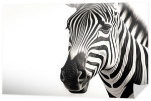 Illustration of a close up of a zebra 