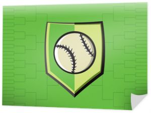 Emblemat baseballu i tło turnieju