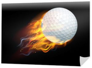 Piłka golfowa w ogniu