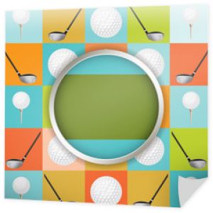 Ilustracja wektorowa turnieju golfowego