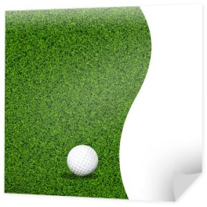 piłeczki do golfa na zielony trawnik
