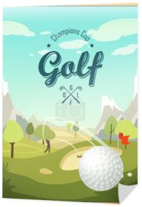Golf projekt plakatu