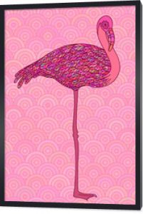 Różowe flamingi dekoracyjne.