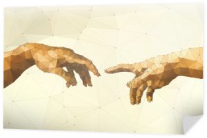 Streszczenie ilustracji wektorowych ręka Boga
