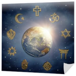 ziemi i symboli religijnych