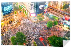 Przejście Shibuya z widoku z góry w Tokio?
