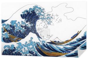 Hokusai's Great Wave Kanagawa kolorowanki dla dorosłych