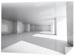Nowoczesna architektura streszczenie tło, pusty biały otwartej przestrzeni 