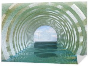 Marble woda Tunnel renderowania 3D