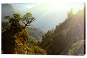 zaczarowany górski krajobraz, Nepal