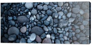 zbliżenie kamieni i kamieni na plaży