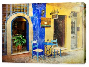 obrazowe stare uliczki Grecji - Chania, Kreta