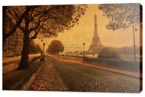 styl Vintage zdjęcie ulicy widok w Paryżu