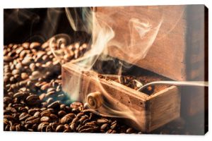 Aromat palonych ziaren kawy